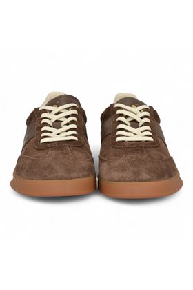 Sneaker uomo in camoscio colore testa di moro. POLO RALPH LAURENT | 80997370-7001